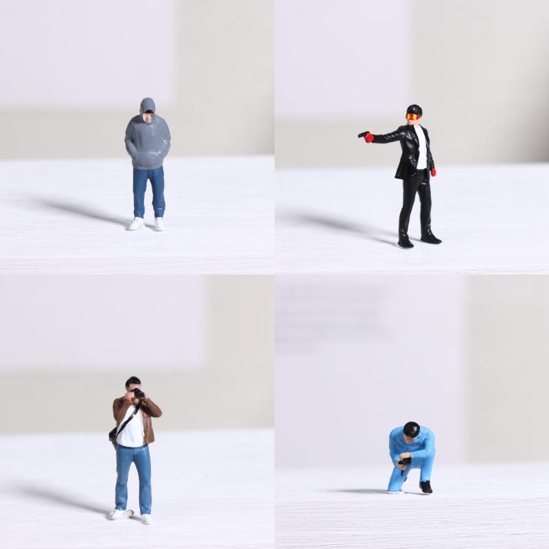 1 Pezzo 1/64 Miniatura Pographer Tavolo da Sabbia Paesaggio Mini Figura Modello Oggetti di Scena Creativo Pografia Esposizione Collezione Decorazione