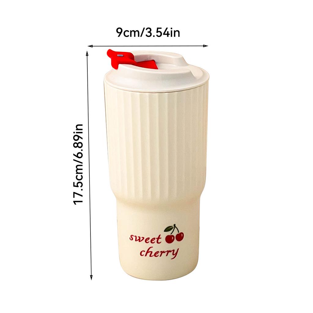 Portable Plastic Coffee Cup Mug With Lid Heat-Resistant Sealed Water Cup Portable Drinking Cup For Students Adult