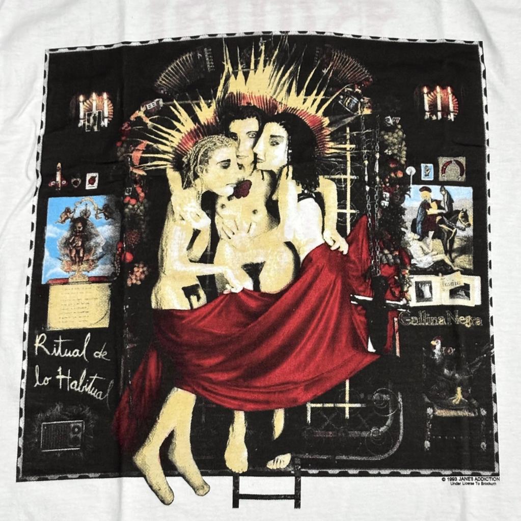 Jane's Addiction 1991 Vintage Ritual De Lo Habitual Size L RARE T-Shirt REPRINT
