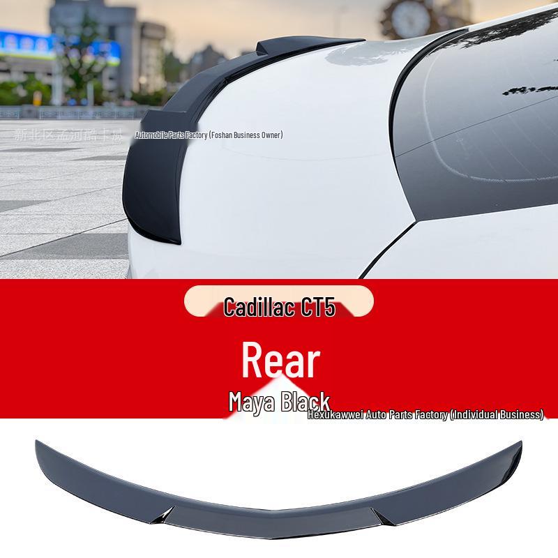 

Cadillac CT5 Rear Spoiler Blade Style Wing Diffuser – Easy Installation Exterior Mod Unpainted