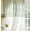 French Mesh Tulle Curtains Stitching Chiffon Lace Rod-piercing Curtain Kitchen Cafe Living Room Bedroom Cabinet Curtain