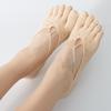 Velvet Women's Breathable Mesh Low-Cut Five-Finger Lace Socks