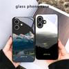 A Lush Forest of Leaves For iPhone 17 Air 16 E 15 Plus 14 Pro Max 13 12 Mini 11 5 6 7 8 Plus XR XS Max SE Black Glass Phone Case
