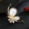 Broches seniores flor folha broche pinos para mulheres terno pingente moda broches jóias