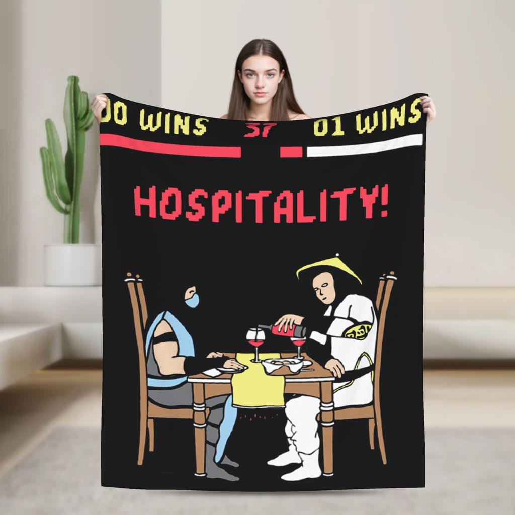 Mortal Kombat X Scorpion VS Sub Zero MKX Liu Kang Game Blankets Fleece Funny Throw Blanket for Home Spring/Autumn