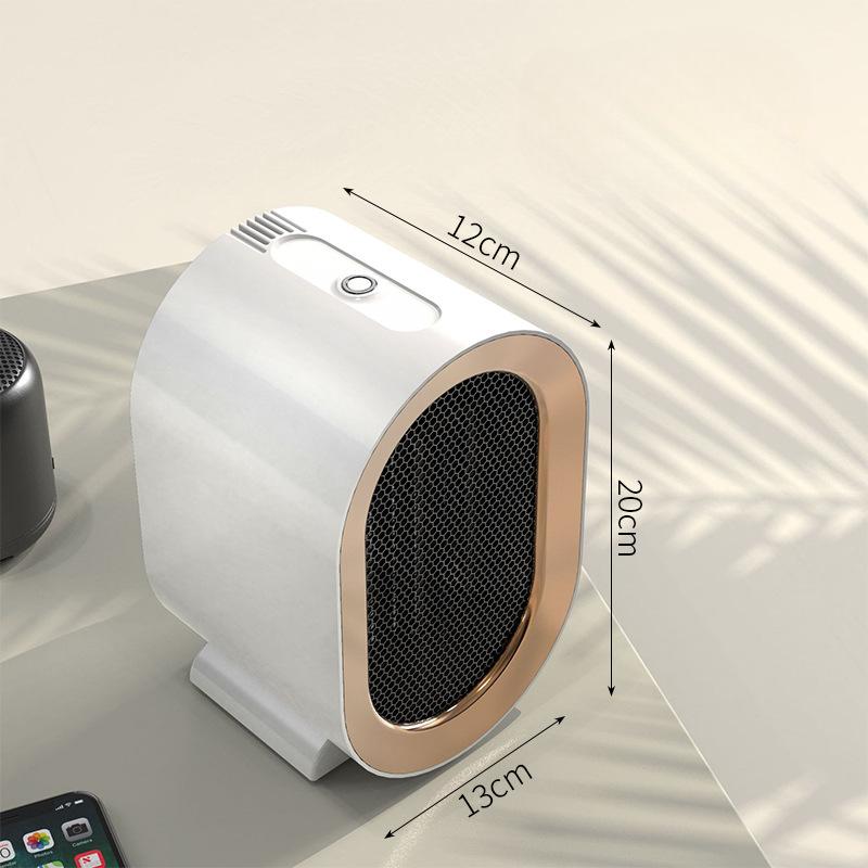 

Домашний обогреватель Настольный офисный мини-обогреватель PTC Вертикальный небольшой электрический обогреватель 13*12*20cm белый