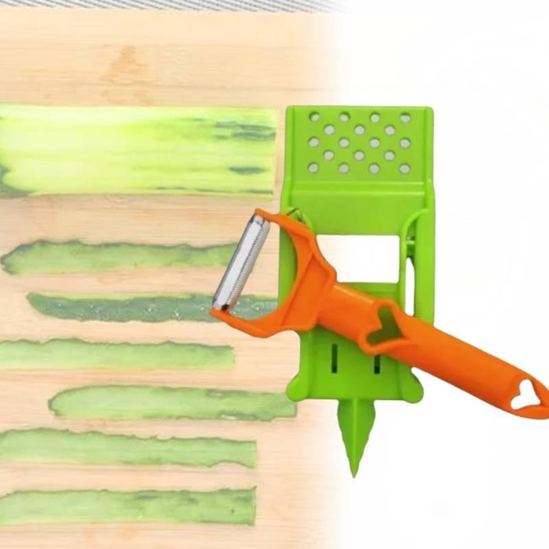 Stainless Steel Ultra Sharp Dual Julienne And Vegetable Peeler Multitasker