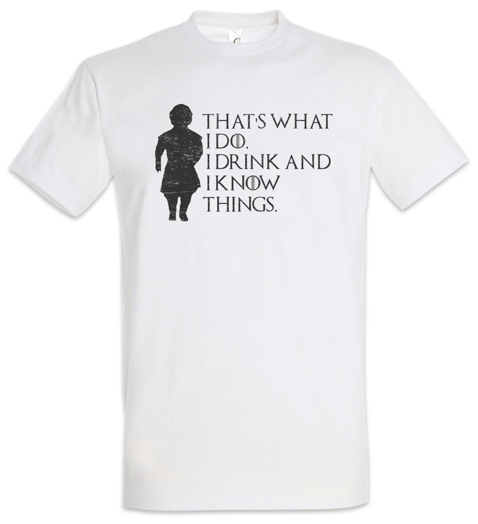 I Drink And Know Things Herren T-Shirt Game Swords Of Tyrion Haus Thrones Wolf XXXXL