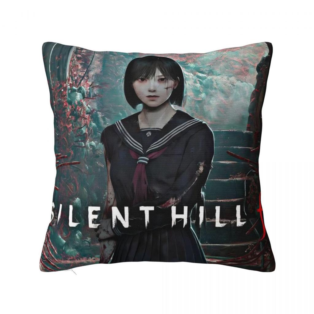Pillow Cover Silent Hill F Game Hinako Graphic Cushion Cover Fashion Pillow Case For Sofa Car Home Decor Pillowcases