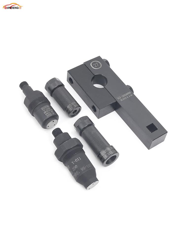 2pins 4pins EUI Injector Fixture Solenoid Valve Stroke Travel Measuring Injection Adaptor Repair Tools For Volvo Video Guide