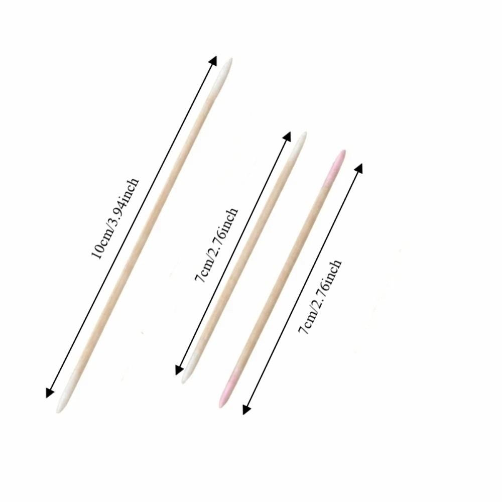 200 pcs Precision Pointed Tip Cotton Swabs Disposable Makeup Applicators Makeup Eyeliner Correction