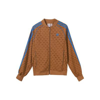 Originals Adicolor Anni '70 Giacca da Baseball da Donna Capispalla Marrone con Logo a Strisce Vintage IK7873