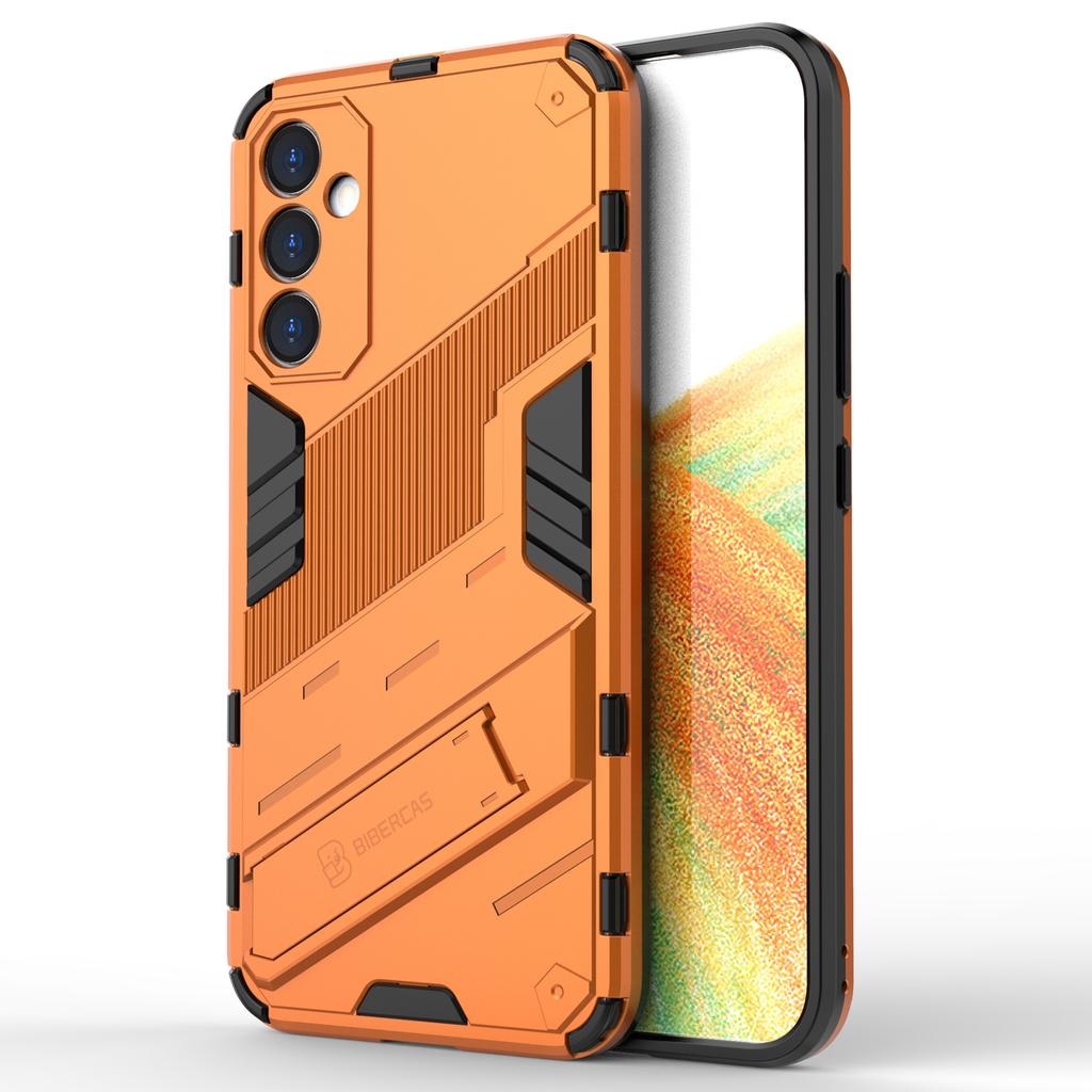 For Samsung Galaxy A34 5G Phone Case,Kickstand Dual-Layer Design Soft TPU Hard PC Phone Back Cover