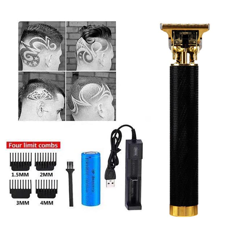 With Box Hair Clipper Charger Professional Electric Hair Trimmer 0mm Baldheaded Cutter Beard Shaving Precision Finishing Hair Cutting Machine