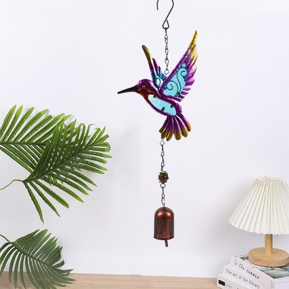 Vintage Glockenanhänger Kreative Hängedekoration Bastelartikel Kolibri Windspiel Tür