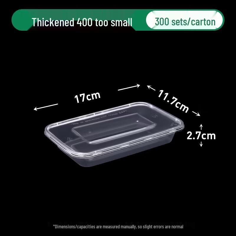 ZLIII Rectangular Disposable Plastic Takeaway Containers