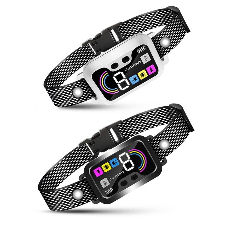 

Dog Bark Collar With USB Rechargeable Battery Bark Collar For Small Medium Large Dogs Smart Bark