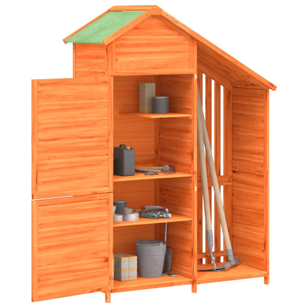 Vidaxl Garden Tool Shed, Brown, 120X53.5X170 Cm, Pine