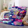 1pc Pop Art Blanket Lightweight Flannel Blanket Throw Blanket For Sofa, Bed, Travel, Camping, Livingroom, Couch, Chair, And Bed yy2509026141