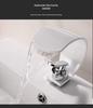 Luxury Brass Hot & Cold Waterfall Faucet for Bathroom Washbasins