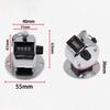 4 Digit Number Metal Manual Tally Counter, Pressing Mechanical Counters Clickers Pitch Counter for Coaching, Fishing, Golf