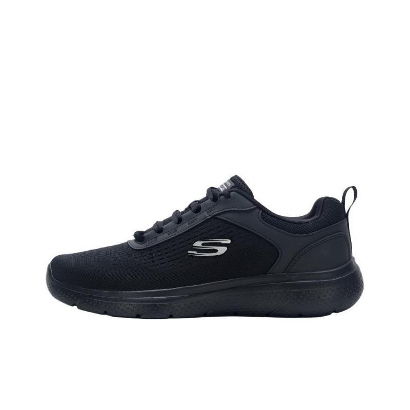 Skechers Black Warrior Men Soft Cushioned Breathable Lightweight Marathon Running Shoes 8790360-BBK 39.5