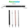 2-in-1 Tablet-Stift Stylus-Stift Zeichenbildschirm-Touch-Stift für iPhone iPad Tablet Kapazitiver Zeichenstift für Mobiltelefon Android-Telefon