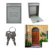 Boîte aux Lettres - Milan - Argent - 2 Clés Incluses - Murale - Extérieur