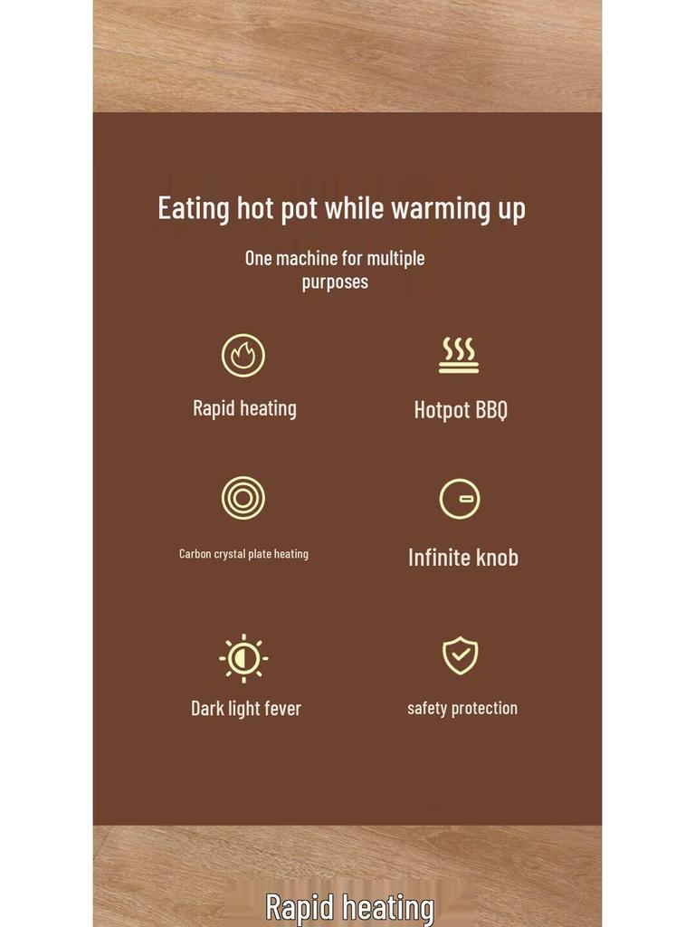 Multifunctional Energy-Saving Electric Heater Oven for Indoor Use