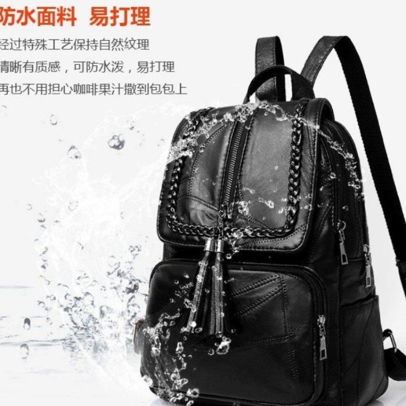 Supply Backpack Women's New Trendy Fashion Versatile Soft Leather Travel Small Backpack