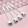 8/16pcs Heart-shaped Dessert Coffee Spoon Set Stainless Steel Mixing Spoons Spoon for  Home Restaurant Kitchen Supplies Tools