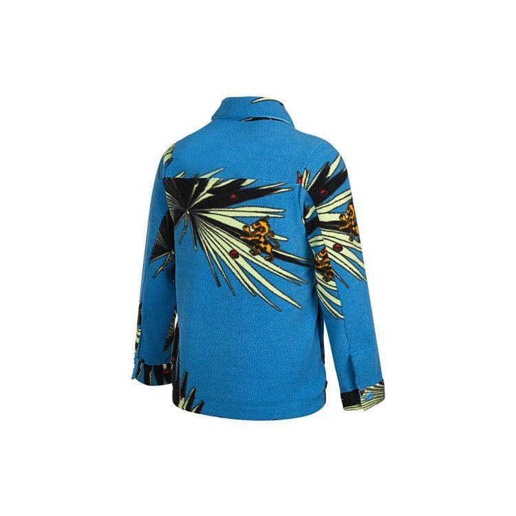 Nike Fun Pattern Fleece-Lined Warm Jacket Men Jacket Blue DA6708-469