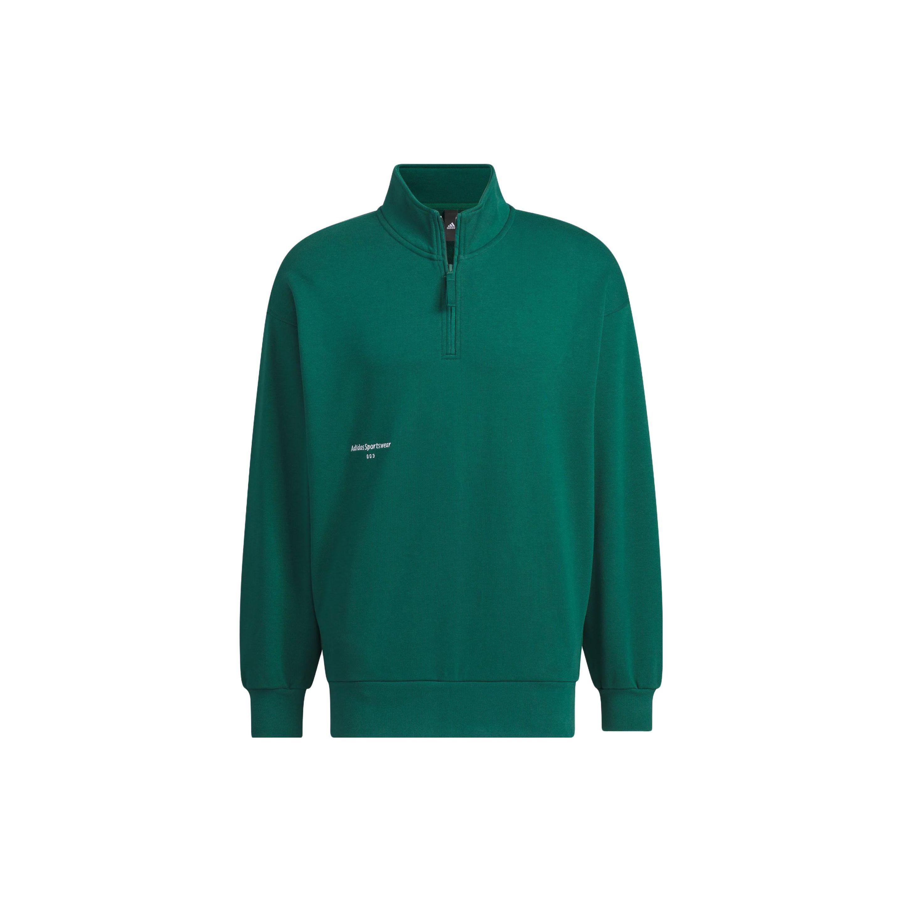 

Толстовка Adidas Small Logo Crew, мужская толстовка, цвет лесной зеленый IZ1596 L
