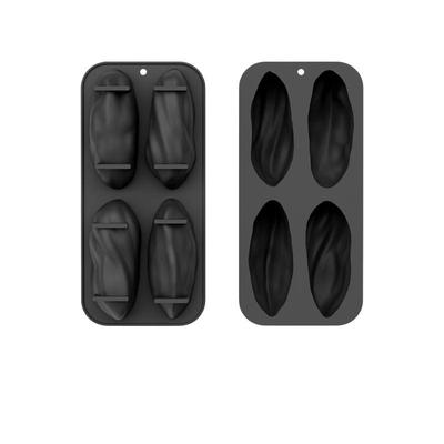 Stampo in silicone a 4 celle con design a pistacchi per cioccolato, mousse e torte, adatto per alimenti, utensili da cucina per dolci e feste.