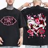 Hazbin Hotel Angel Dust T-Shirt Mann Frau Harajuku Kurzarm Rundhals Lässig Atmungsaktiv Bequem Streetwear Weiches Shirt Geschenk