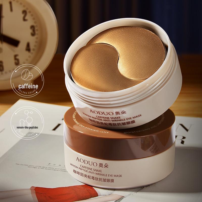 Auto Caffeine-Like Snake Venom Peptide Eye Mask: Reduces Wrinkles, Fine Lines, Dark Circles, and Eye Bags.