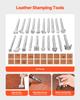 VEVOR Leather Working Tools Kit, 92 PCS Leather Craft Tools with Portable Leather Storage Bag, Engraving Punching Sewing Stamping Sanding Tools