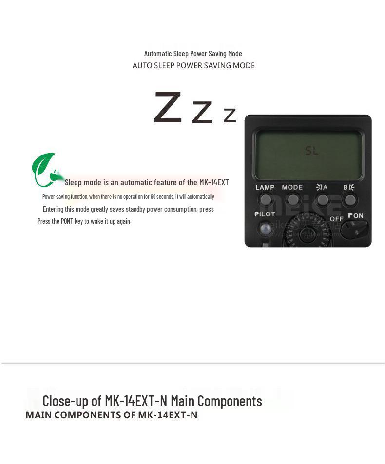 Meike MK-14EXT TTL Ring Macro Flash for Dental & Jewelry Photography