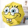 1pc SpongeBob SquarePants Face Umbrella with Plastic Handle,Suitable for All Seasons Home Travel Outdoor UmbrellaM1095