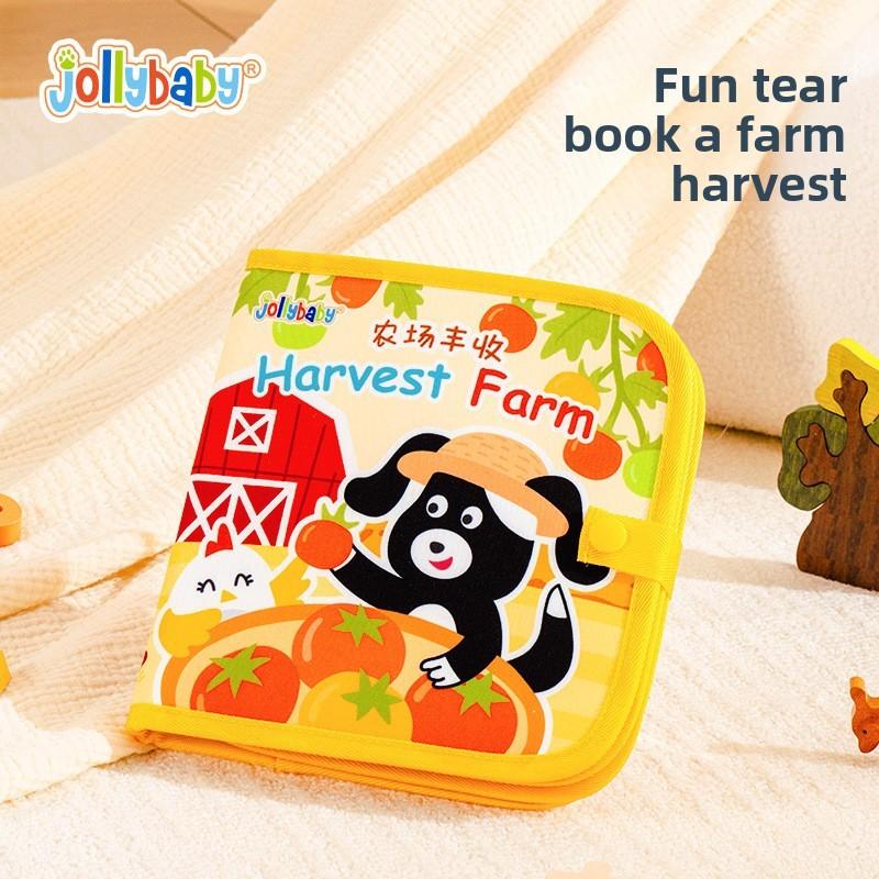 

Baby Tearing Book Early Education Cloth Toy With Farm Ocean Design For Sensory And Motor Skill Development Farm Harvest