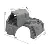 2Pcs Plastic Double Tunnel Wooden Train Track DIY Railway Scene Accessories