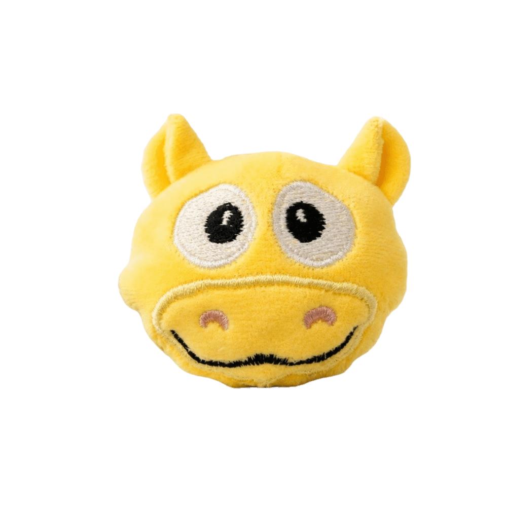 Bite Resistant Plush Dog Toy Ball Soft Squeaky Dog Toy Cute Dog Training Toy Ball Fetch Play