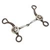 Horse Mouth Bit Hand Carved Antique Bronze Rustproof Stainless Steel Horse Snaffle Bit for Horse