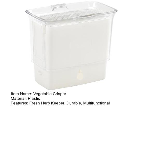 DYS Vegetable Crisper, Double-Layer Storage Extends Freshness Box, for Herbs And Vegetables Refrigerator Use