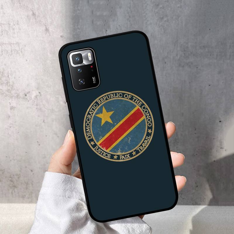 Congo Flag Democratic Republic Flag Phone Case for Redmi Note 8 7 9 4 6 Pro Max T X 5A 3 10 Lite Pro