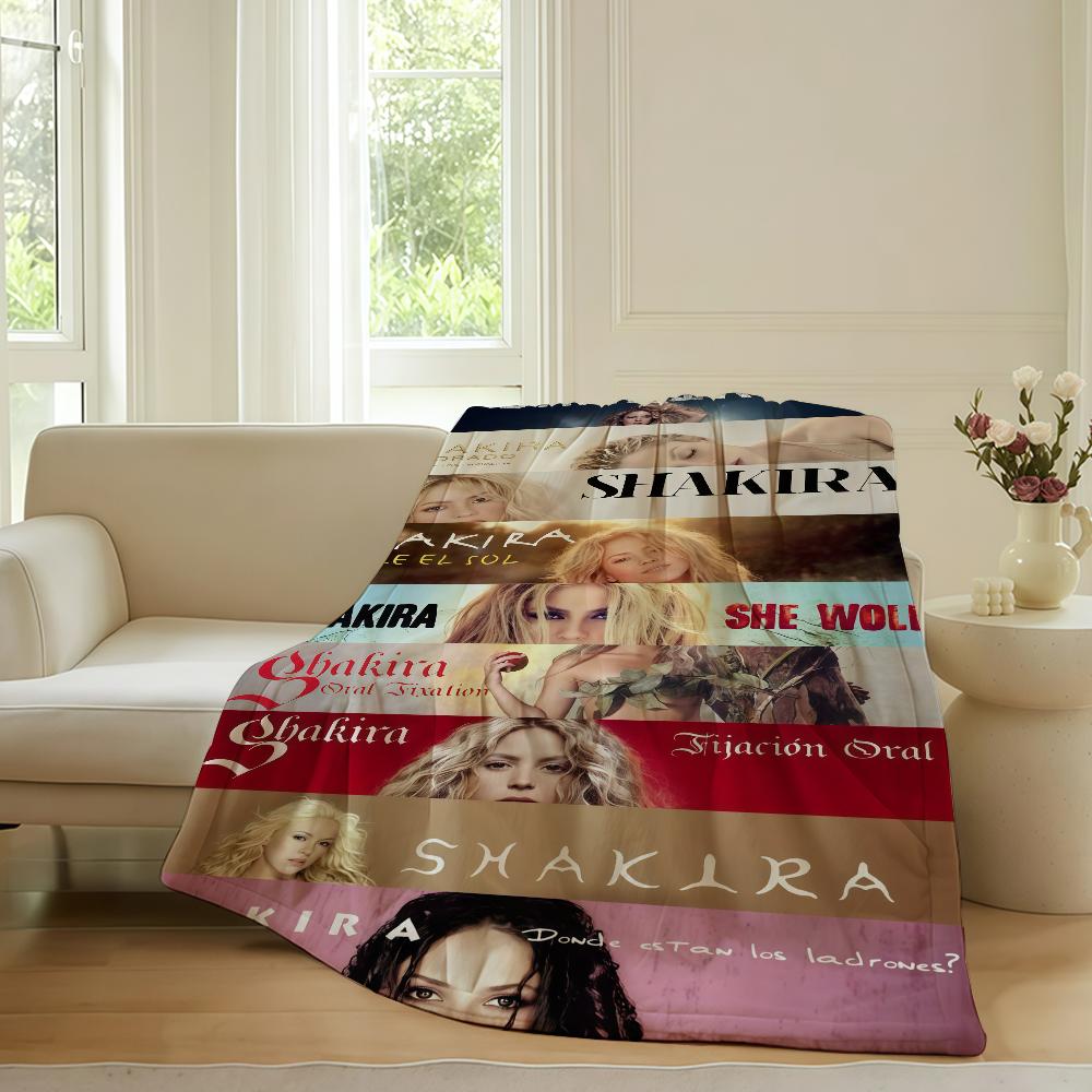 Kolumbianische Sängerin S-Shakira Decke Für Sofa Büro Bett Flugzeug Reisen Schlafen Lesen Entspannen Camping Weich Und Warm