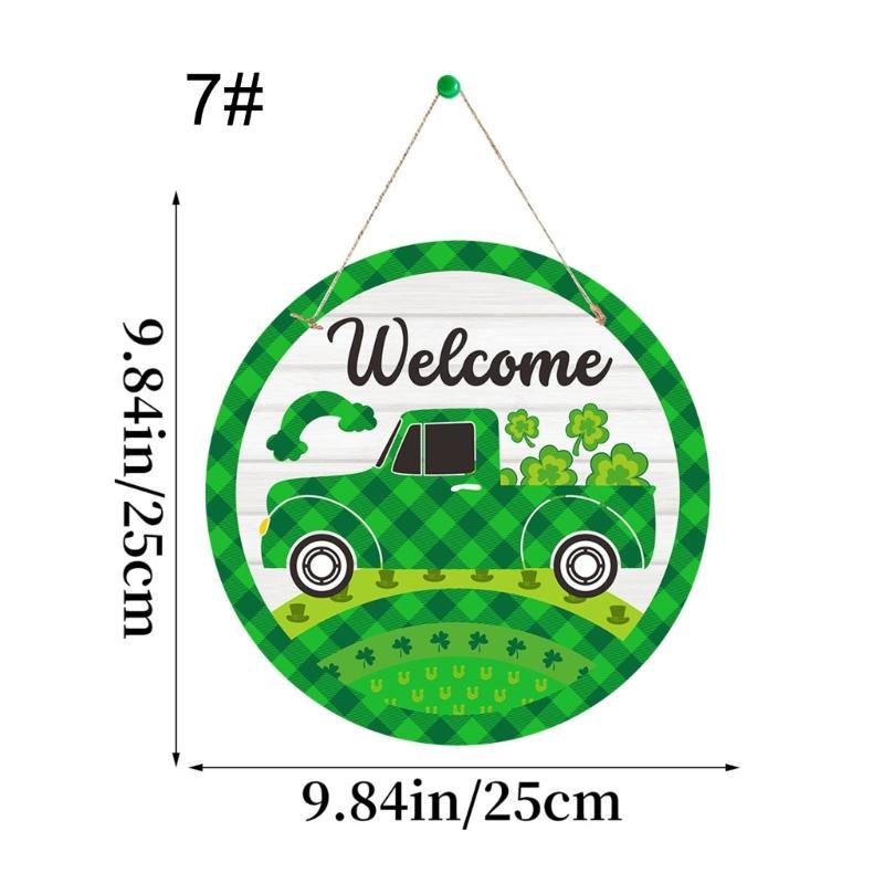 Enhances Holiday Decors with Patrick's Day Leaves Sign Welcome Door Sign for Both Indoor and Outdoor Use Decors