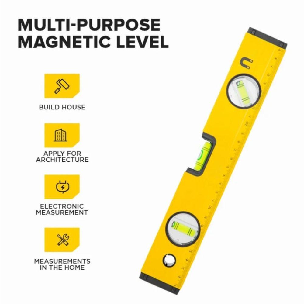 Aluminum Zinc Zinc Alloy Bubble Level Shockproof Leveling Tool Portable Level Ruler  Professional Use