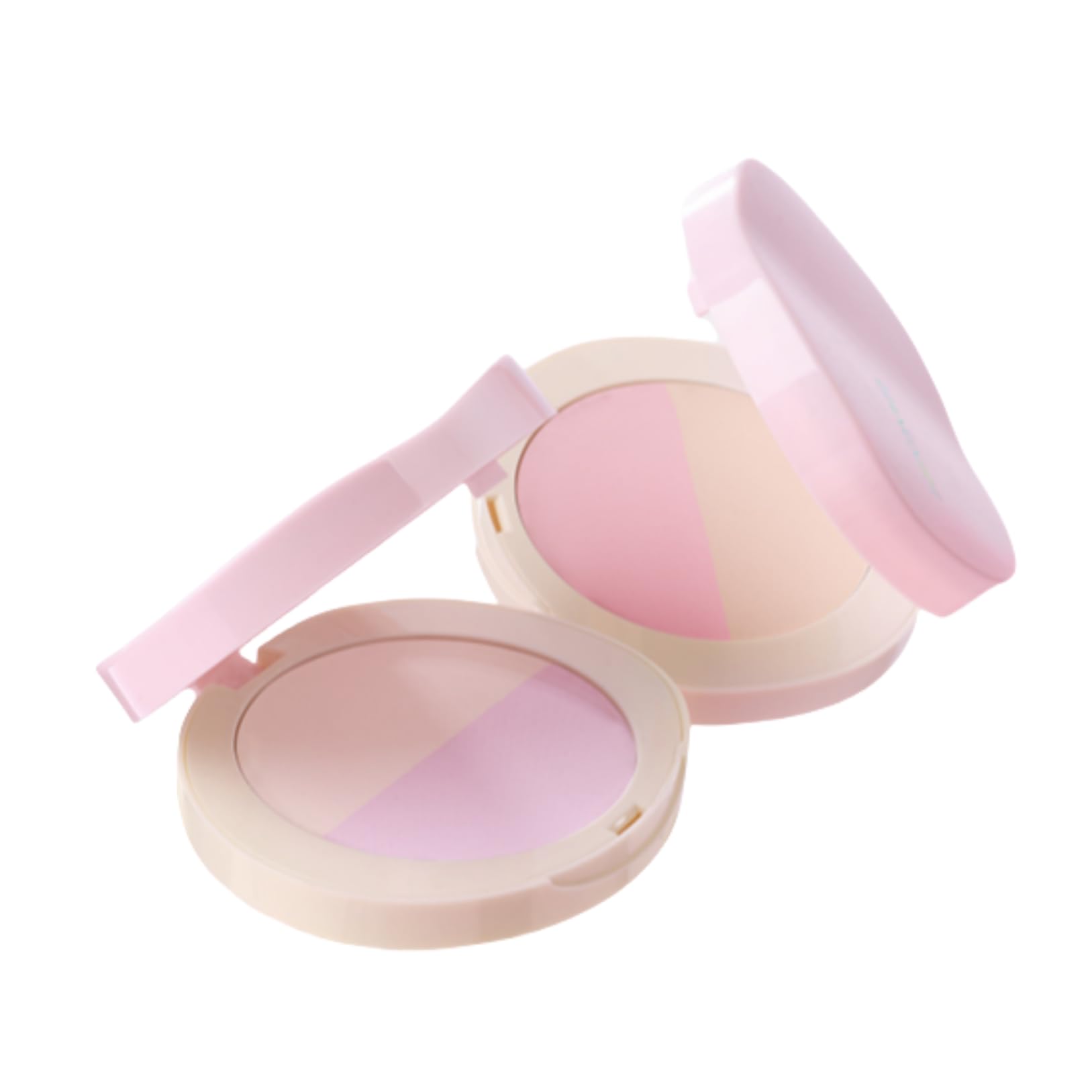 

LIANGNISHI Brightening Wet Dry Official Authentic Product Purple Two-Color Multi-Purpose Powder, Blush, & Highlighting, Touch-Up & Setting,