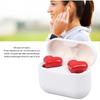 Dpofirs Earbuds, Heart Shaped Stylish Lightweight Noise Canceling Stereo in Ear Bluetooth Earphones, Includes Charging Case and 6 Ear Tips